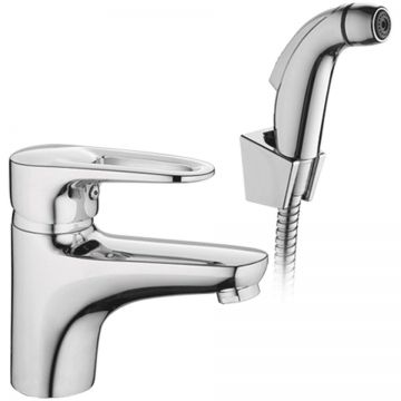 Смеситель для раковины с гигиеническим душем Fashun (Фашун) A1268, хром