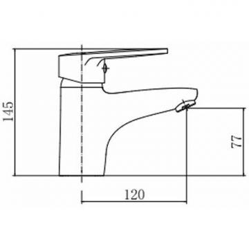 Смеситель для раковины с гигиеническим душем Fashun (Фашун) A1268, хром