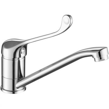 Смеситель для раковины с хирургической ручкой Fashun (Фашун) A4254, хром