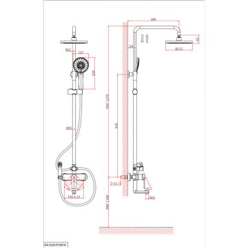 Душевая система DK с гигиеническим душем Bayern.Frth (DA1524705B18) черный