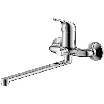 Смеситель Olives Sanitarias (Оливес Санитариас) для ванны с длинным изливом LEON (04221LN) хром