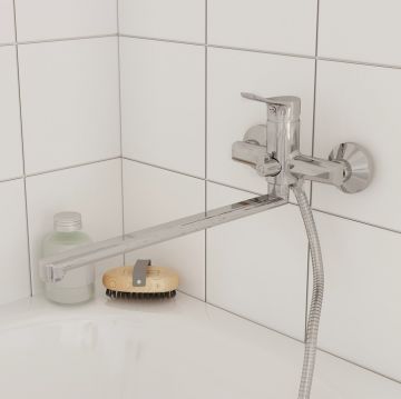 Смеситель Milardo для ванны с длинным изливом Amplex AMPSB02M10