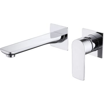 Смеситель Abber (Аббер) Weiss Insel AF8082 для раковины скрытого монтажа, хром