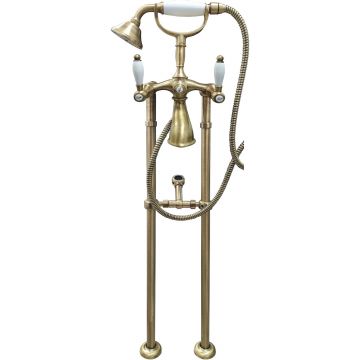 Смеситель для ванны напольный Webert (Веберт) Dorian DO720801065, бронза