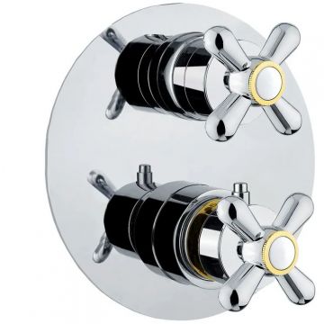 Смеситель для душа встраиваемый с термостатом Webert (Веберт) Armony AM970903017, хром/золото