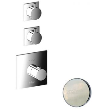 Смеситель для душа встраиваемый с термостатом Webert (Веберт) Elio EL971402345, никель