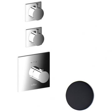 Смеситель для душа встраиваемый с термостатом Webert (Веберт) Elio EL971402560, черный