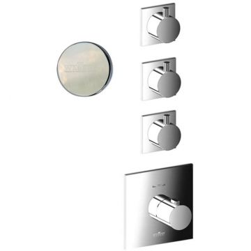 Смеситель для душа встраиваемый с термостатом Webert (Веберт) Elio EL971502345, никель