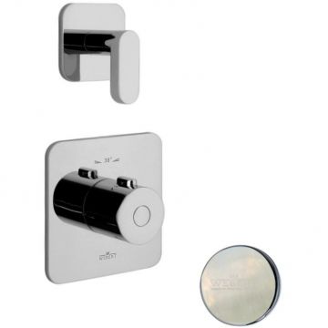 Смеситель для душа встраиваемый с термостатом Webert (Веберт) Living LV971302345, никель