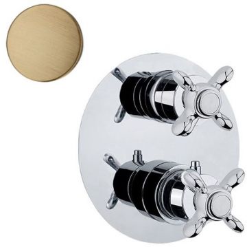 Смеситель для душа встраиваемый с термостатом Webert (Веберт) Ottocento OT970902065, бронза