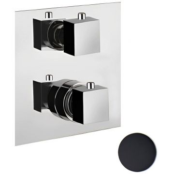 Смеситель для душа встраиваемый с термостатом Webert (Веберт) Pegaso PE970901560, черный