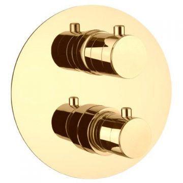 Смеситель для душа встраиваемый с термостатом Webert (Веберт) Sax Evolution SE970903010, золото