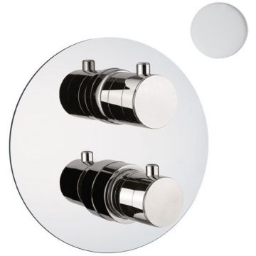 Смеситель для душа встраиваемый с термостатом Webert (Веберт) Sax Evolution SE970903740, белый