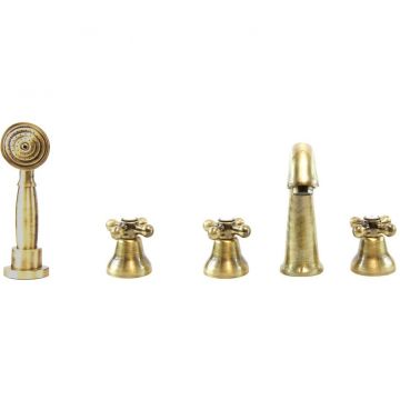 Смеситель на борт ванны Webert (Веберт) Armony AM730401065, бронза