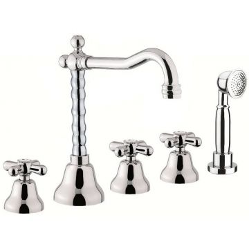 Смеситель на борт ванны Webert (Веберт) Armony AM730402015, хром