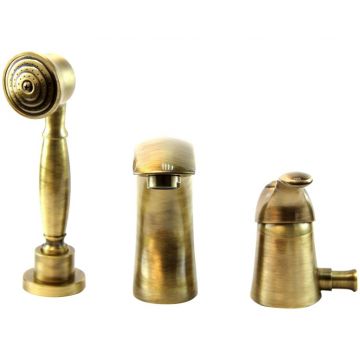 Смеситель на борт ванны Webert (Веберт) Aurora AU850701065, бронза