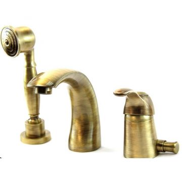 Смеситель на борт ванны Webert (Веберт) Aurora AU850701065, бронза