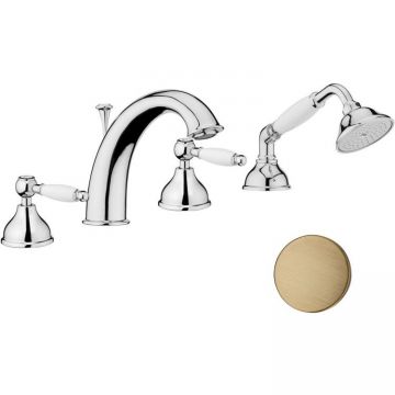 Смеситель на борт ванны Webert (Веберт) Dorian DO730101065, бронза