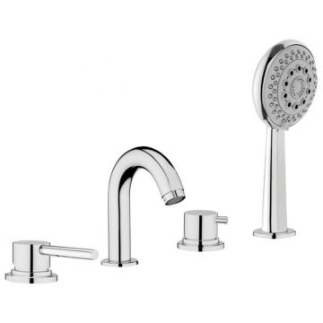 Смеситель на борт ванны Webert (Веберт) Elio EL850701015, хром