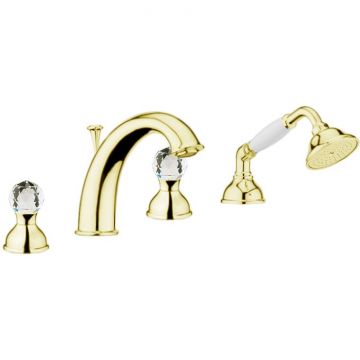 Смеситель на борт ванны Webert (Веберт) Karenina KA730101010, золото