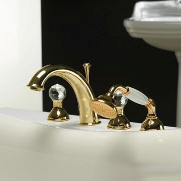 Смеситель на борт ванны Webert (Веберт) Karenina KA730101010, золото