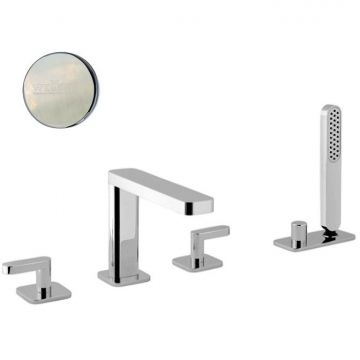 Смеситель на борт ванны Webert (Веберт) Living LV730401345, никель