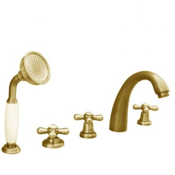 Смеситель на борт ванны Rav Slezak (Рав Слезак) Morava MK176.5PZ, золото