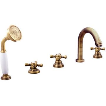 Смеситель на борт ванны Rav Slezak (Рав Слезак) Morava MK362.5PSM, бронза