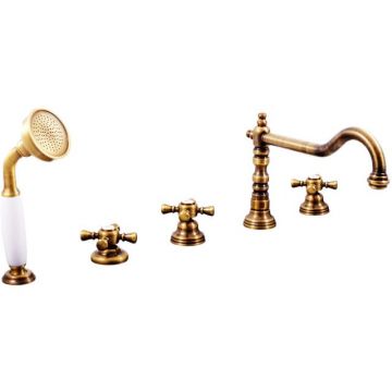 Смеситель на борт ванны Rav Slezak (Рав Слезак) Morava MK364.5PSM, бронза