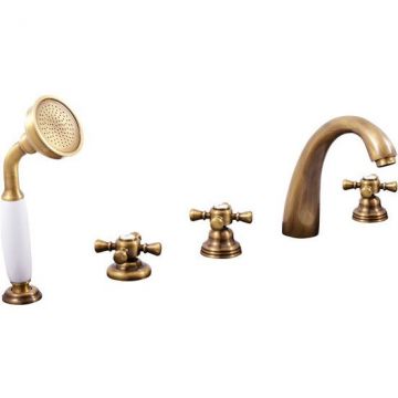 Смеситель на борт ванны Rav Slezak (Рав Слезак) Morava MK376.5PSM, бронза