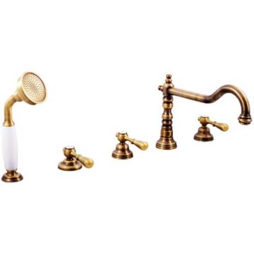 Смеситель на борт ванны Rav Slezak (Рав Слезак) Morava MK464.5PSM, бронза