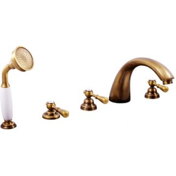 Смеситель на борт ванны Rav Slezak (Рав Слезак) Morava MK469.5PSM, бронза