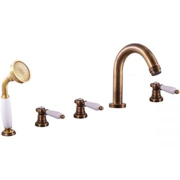 Смеситель на борт ванны Rav Slezak (Рав Слезак) Morava MK562.5PSM, бронза