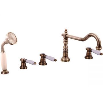 Смеситель на борт ванны Rav Slezak (Рав Слезак) Morava MK564.5PSM, бронза