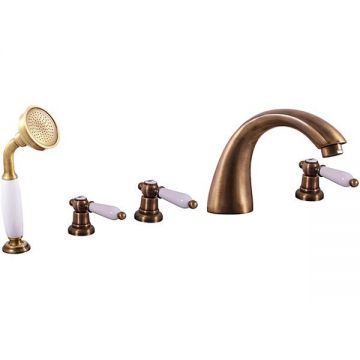 Смеситель на борт ванны Rav Slezak (Рав Слезак) Morava MK569.5PSM, бронза