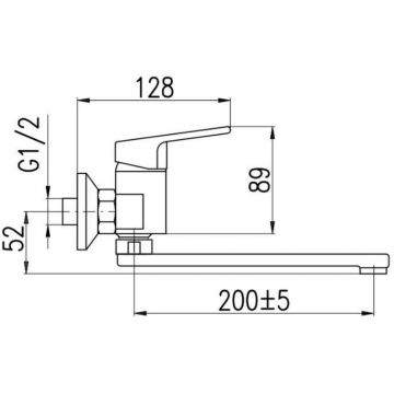 Смеситель универсальный Rav Slezak (Рав Слезак) Colorado CO101.5/23CMATC, черный