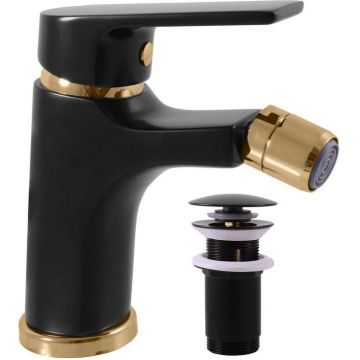 Смеситель для биде Rav Slezak (Рав Слезак) Colorado CO145.5KCMATZ, черный/золото