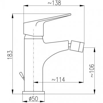 Смеситель для биде Rav Slezak (Рав Слезак) Victoria VI245.5, хром