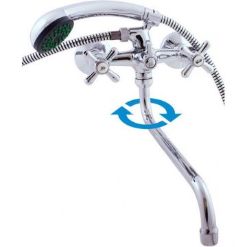 Смеситель для ванны Rav Slezak (Рав Слезак) Morava MK153.5/1, хром