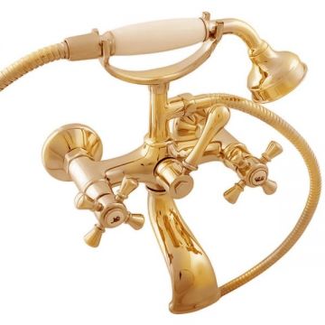 Смеситель для ванны Rav Slezak (Рав Слезак) Morava MK759.5/2Z, золото