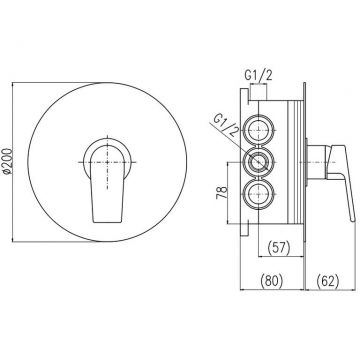 Смеситель для душа Rav Slezak (Рав Слезак) Colorado CO283BOX, хром