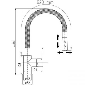 Смеситель для кухни Rav Slezak (Рав Слезак) Colorado CO119.5/11, хром