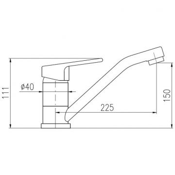 Смеситель для кухни Rav Slezak (Рав Слезак) Colorado CO205.5, хром