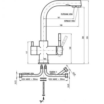 Смеситель для кухни Rav Slezak (Рав Слезак) Seina Joystic SE918.5, хром