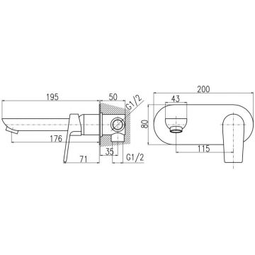 Смеситель для раковины Rav Slezak (Рав Слезак) Colorado CO135Z, золото