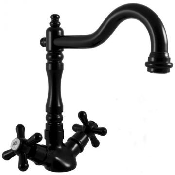 Смеситель для раковины Rav Slezak (Рав Слезак) Morava MK121.5/8CMAT, черный