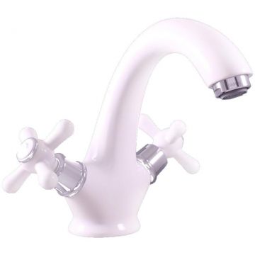 Смеситель для раковины Rav Slezak (Рав Слезак) Morava MK128.5BC, белый