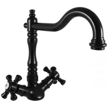 Смеситель для раковины Rav Slezak (Рав Слезак) Morava MK321.5/8CMAT, черный