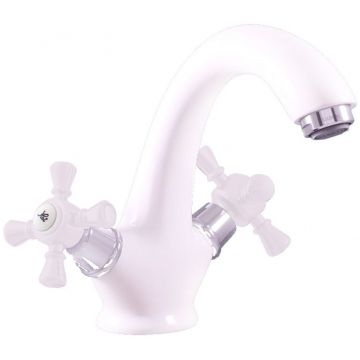 Смеситель для раковины Rav Slezak (Рав Слезак) Morava MK328.5BC, белый