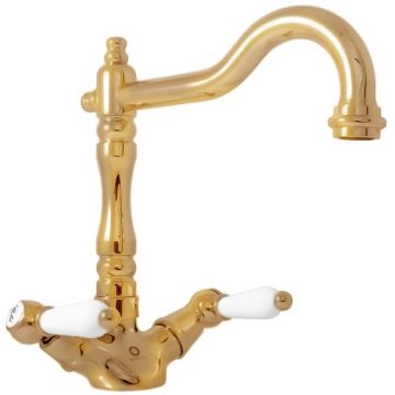 Смеситель для раковины Rav Slezak (Рав Слезак) Morava MK521.5/8Z, золото